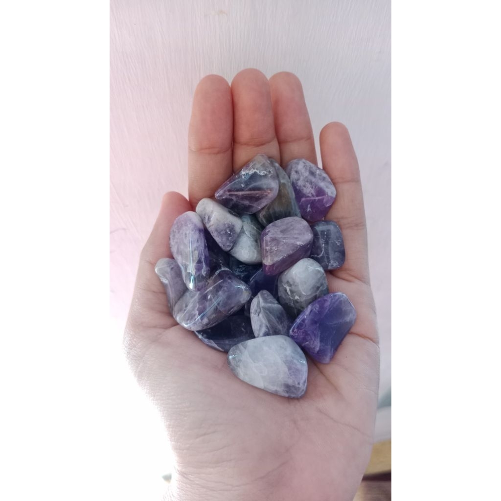 Bahan Batu Akik Kecubung Ungu Amethyst