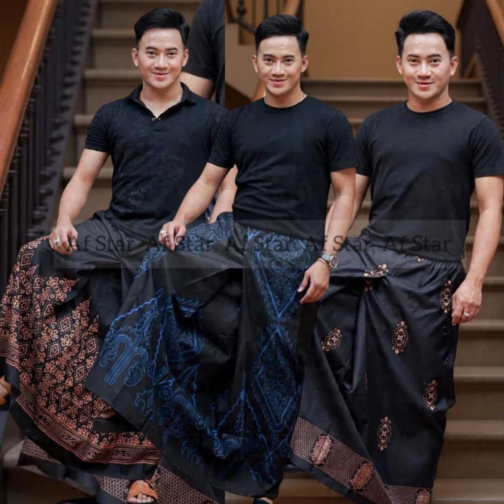 Sarung Instan Pria Dewasa Sarung Rok Praktis Karet Pinggang Elastis / Sarung Pria Lebaran Terbaru