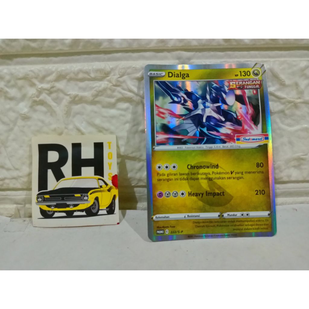 Kartu Pokemon TCG Promo Indomaret Dialga hologram
