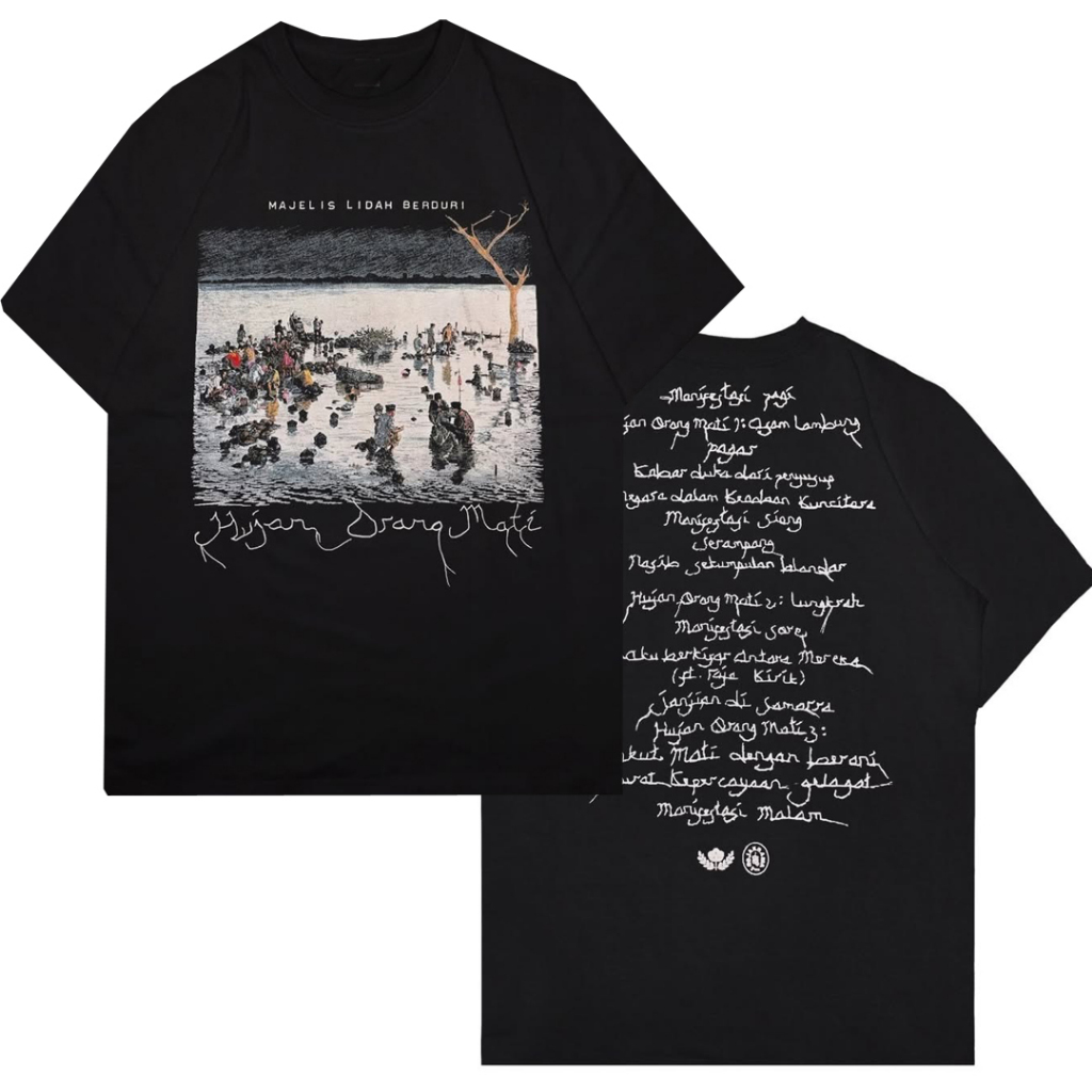 Kaos Majelis Lidah Berduri Hujan Orang Mati Tshirt Bahan Katun Kombed 30s || Size S M L XL XXL 3XL 4