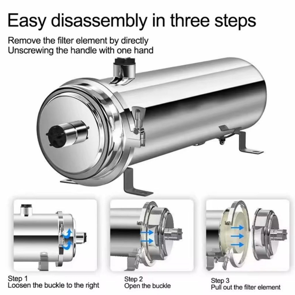 Ultrafiltrasi PVDF Water Pre Filter 1000 LPH UF PVDF 1000 Lph PVDF