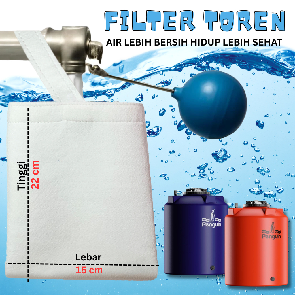 Filter Air Sumur Toren 22x15  untuk Air Keruh dan Bau