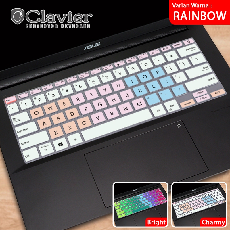 Keyboard Protector Cover Kompatibel untuk Asus VivoBook 14X A1403 A1403Z A1403ZA Silikon Warna Tpu C