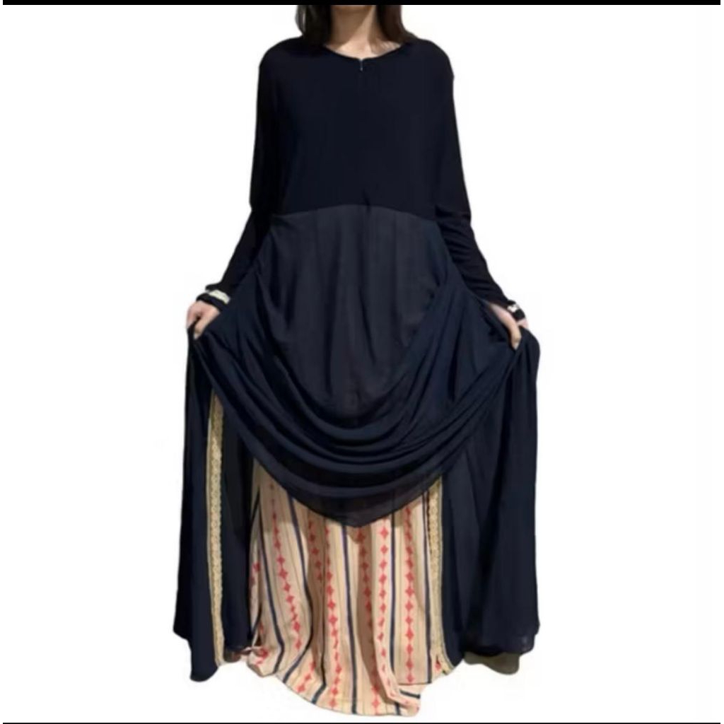 [PRELOVED] SI.SE.SA dress muslimah gamis motif love biru