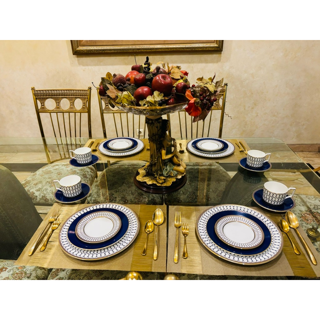 Dinner Set Wedgwood Renaissance Gold 20 Pcs Mewah Cantik