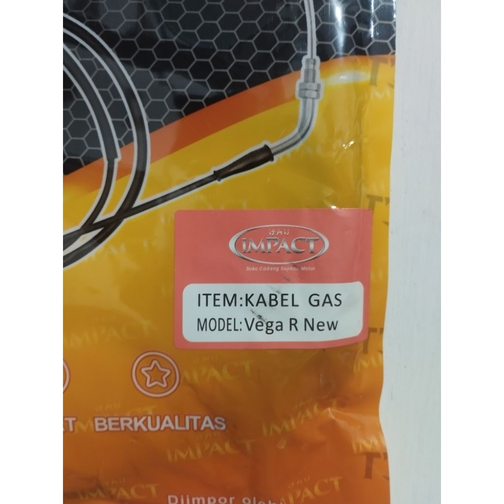 kabel gas tali gas standard Motor VEGA R NEW JUPZ 1pcs IMPACT