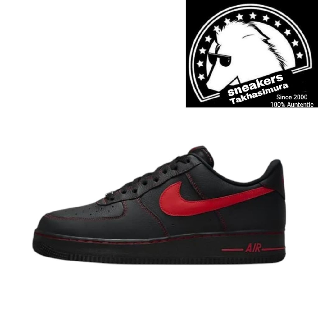 Air Force 1 Low Black Red