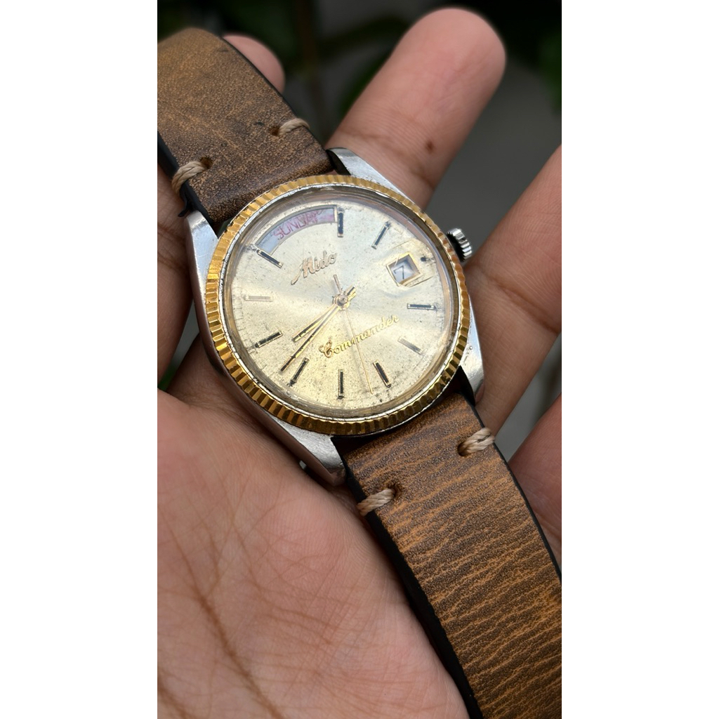JAM TANGAN MIDO COMMANDER PRESIDENT ORIGINAL VINTAGE (baca deskripsi)