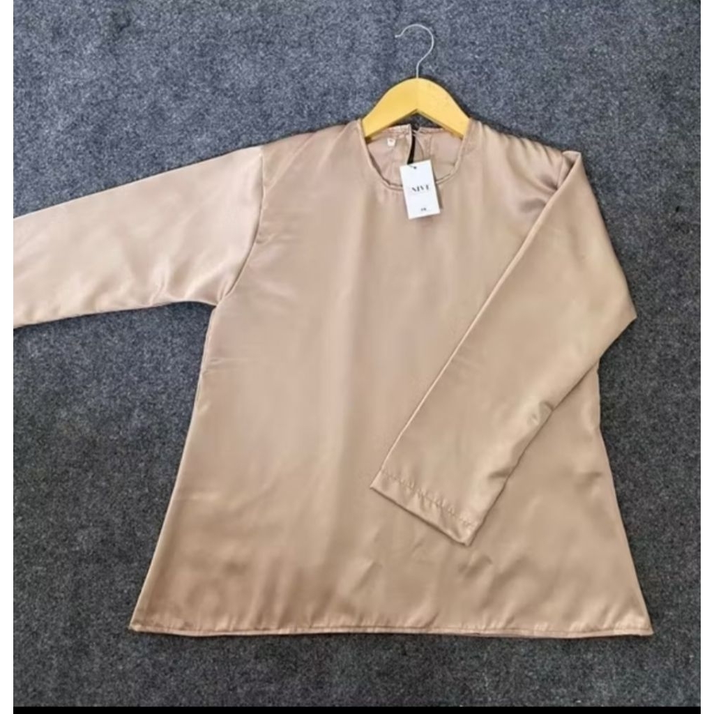 satin lengan panjang-manset dalaman kebaya