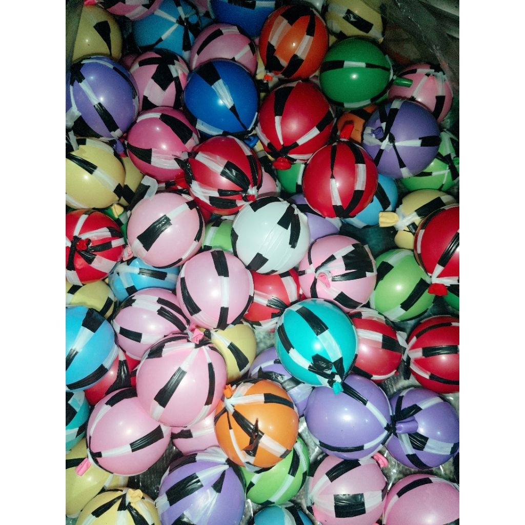 20pcs  mainan bola air  bola warna-warni  bola ancul  bola tuyul  bola ular  balon air bola  mainan 