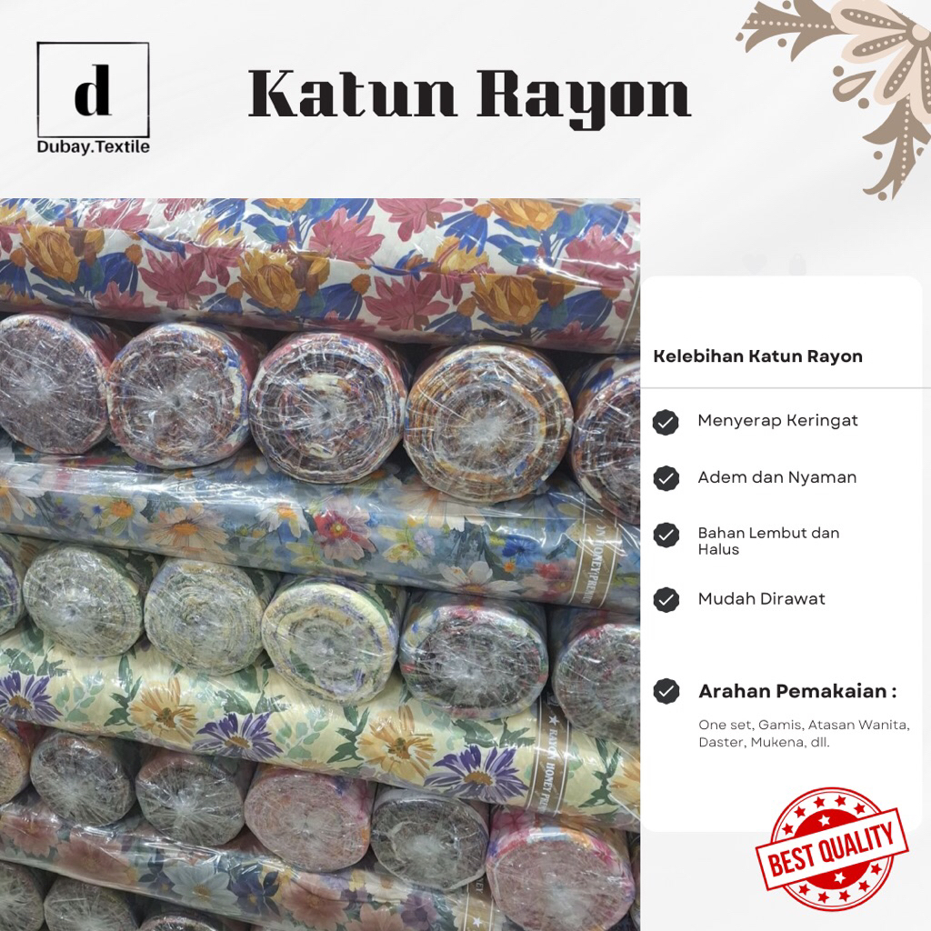 grosir 1 roll RAYON VIRAL (1 roll = -/+150yard)