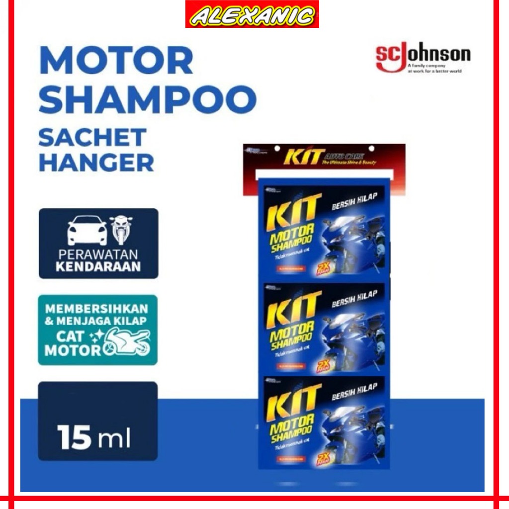 KIT Motor Shampoo | KIT Shampoo Motor Kemasan Sachet 15 ML