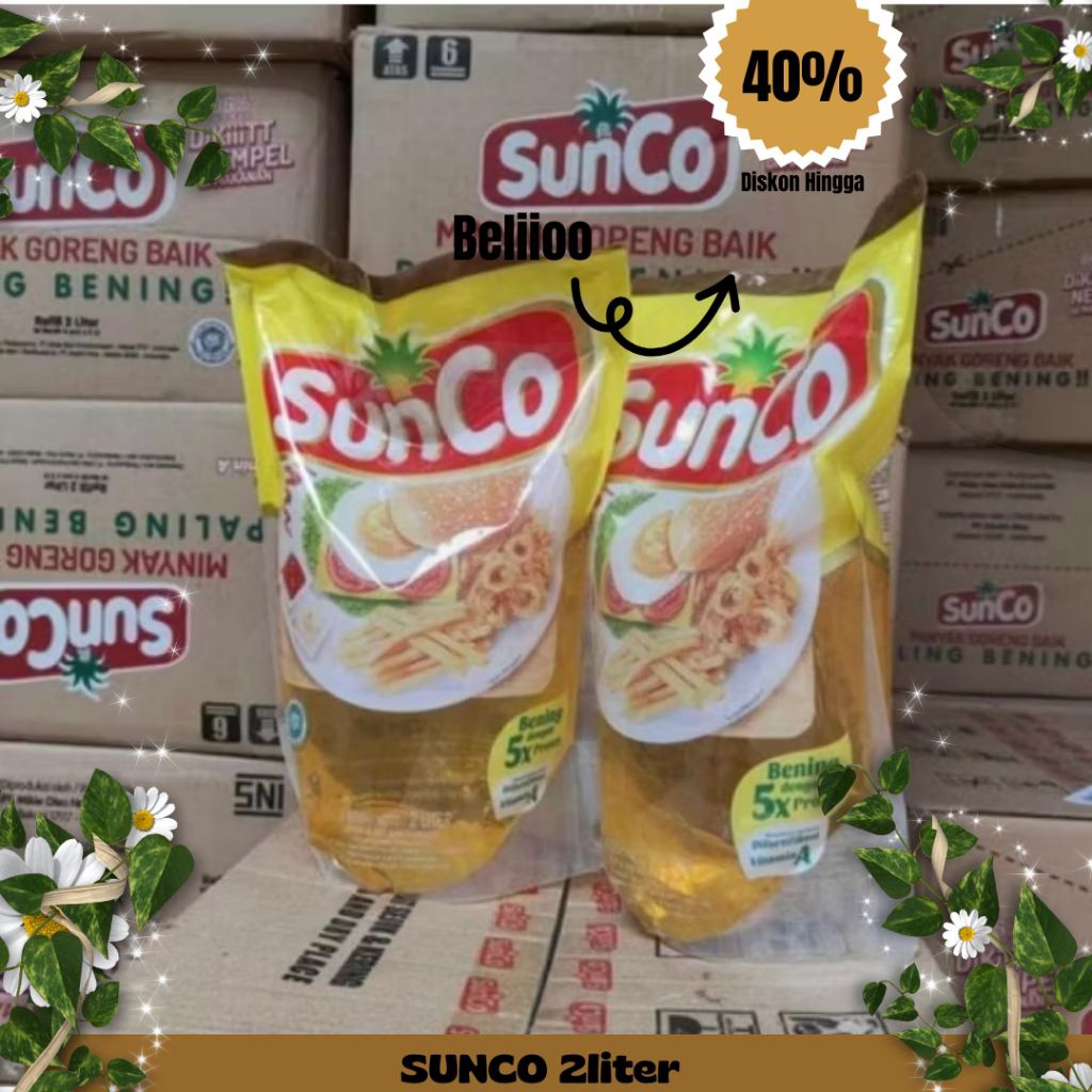 1 KARTON SUNCO 2 LITER MINYAK GORENG 1 DUS (ISI 6) TERMURAH