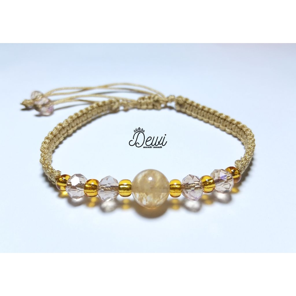 gelang serut citrine stone