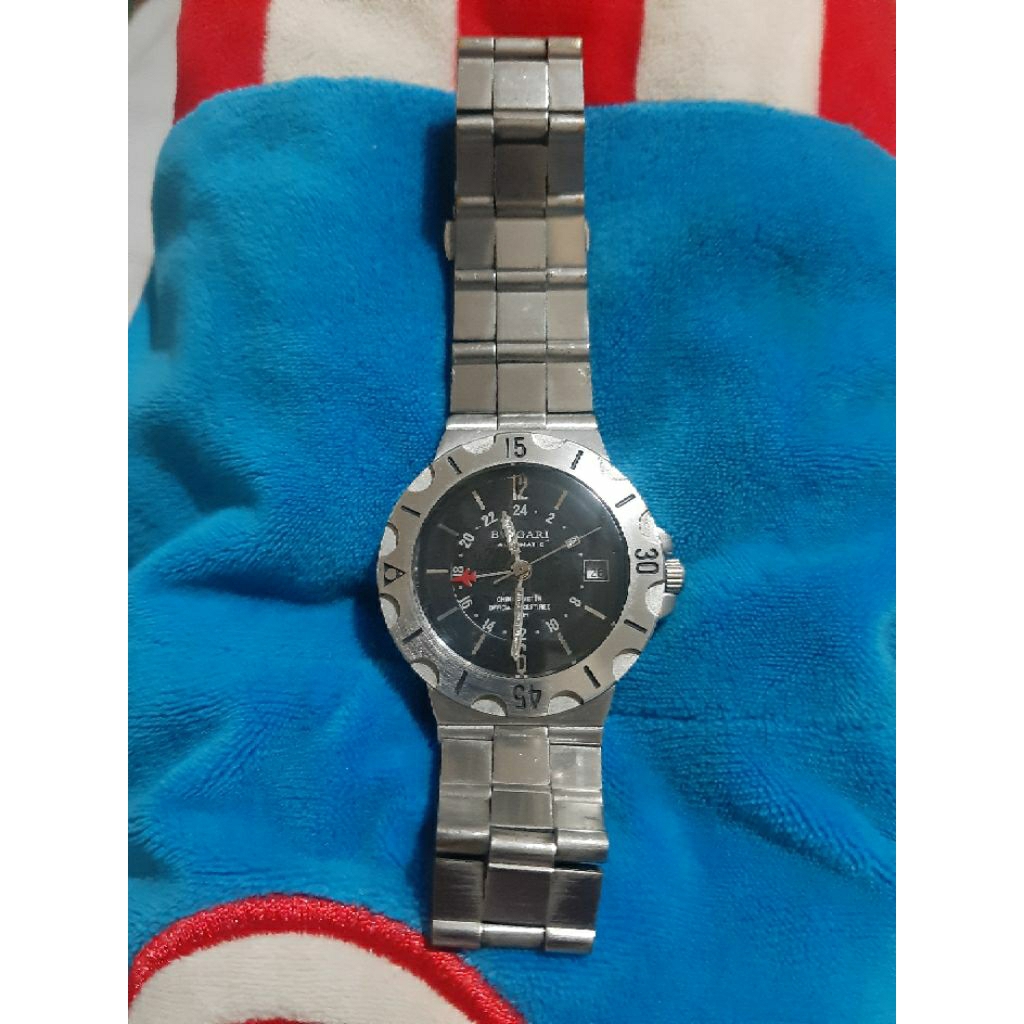 Jam vintage old bvlgarii diagona scuba automatic