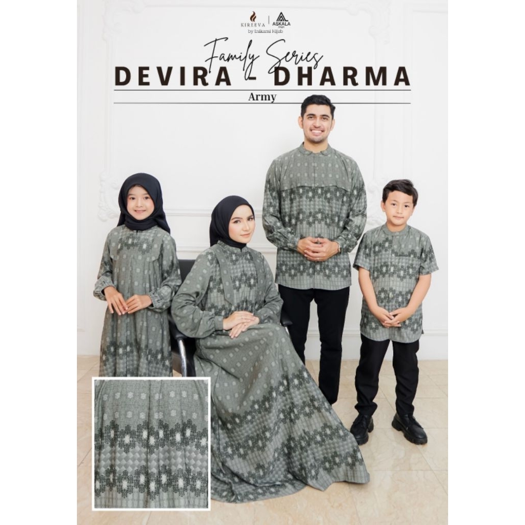 Sarimbit Inikami Terbaru 2025/Sarimbit Devira-Dharma Army/Sarimbit Keluarga Muslim/Couple Lebaran Sy
