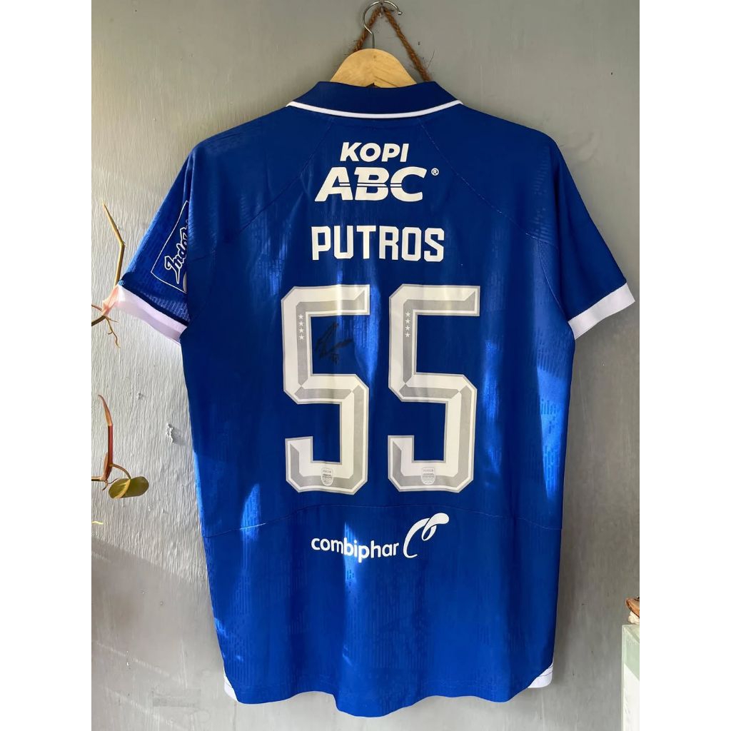 Kelme Jersey Persib Home 2025 Player Issue sign (tanda tangan) by Putros