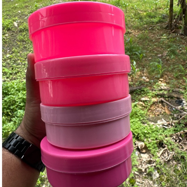 [20pcs] Pot Handbody/Lulur 250ml pink glossy mengkilap | pink muda pink tua | pink fanta | pink stab