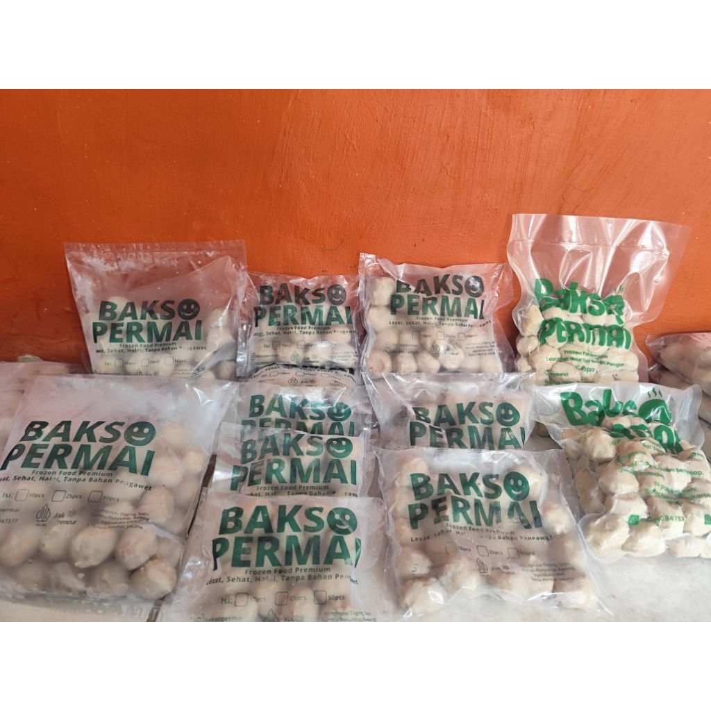 Bakso Permai Frozen 50 butir kemasan vakum