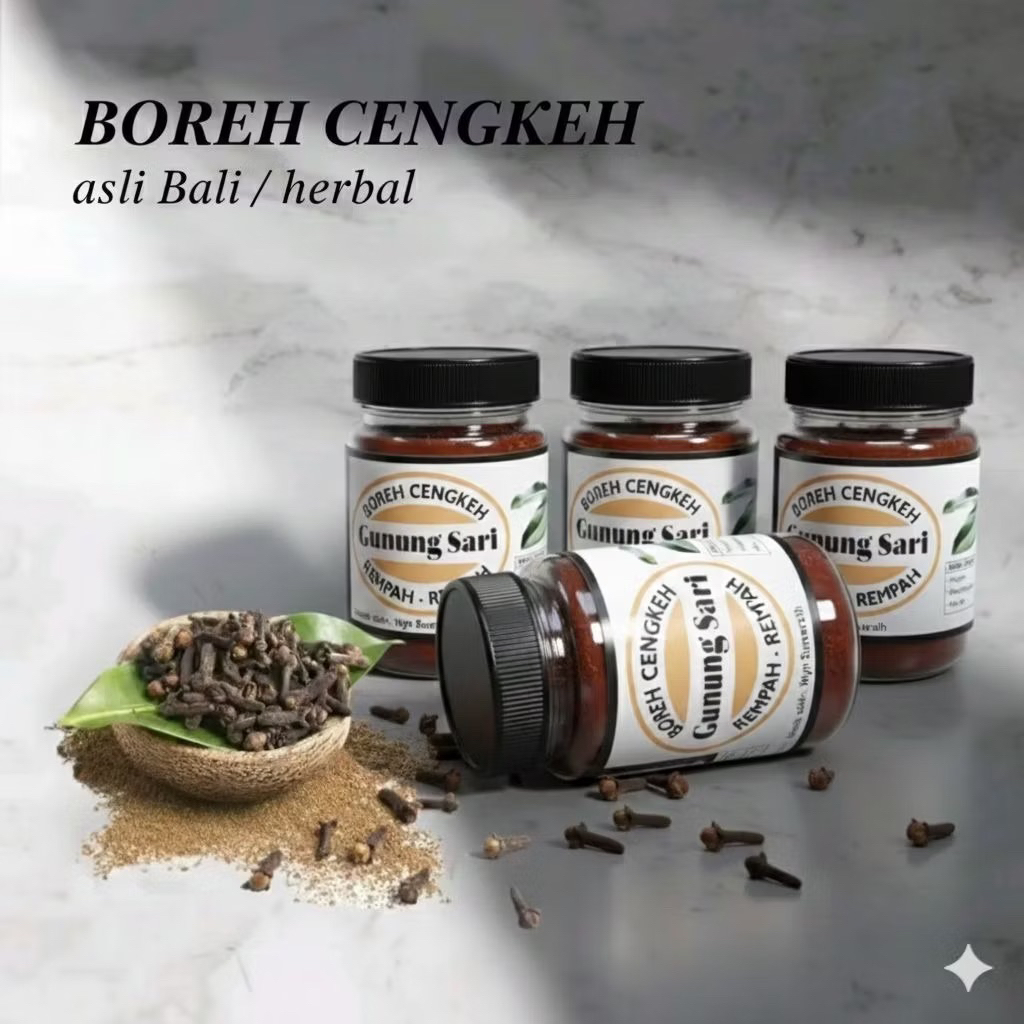 BOREH HERBAL 100% Original Cengkeh GUNUNG SARI