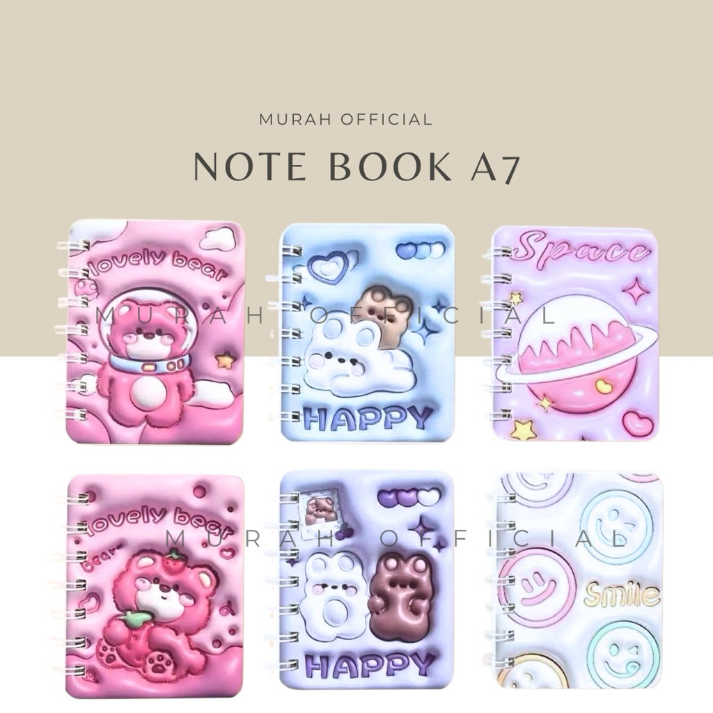Sale Grosir Notebook A7 Buku Kecil Catatan Scrapbook Mini Buku Notes Kecil Alat Tulis Sekolah 80 Lem