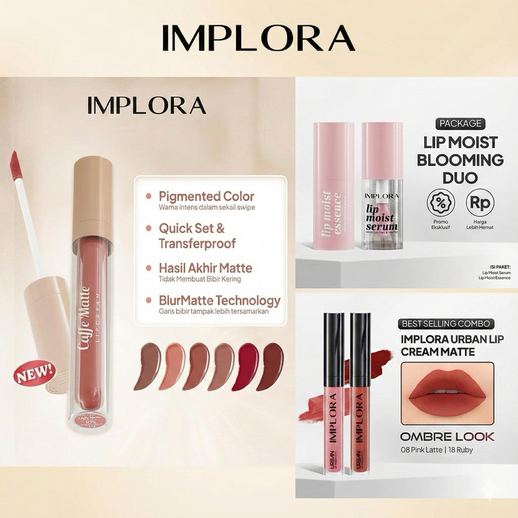 k01 IMPLORA Urban Lip Cream Matte Velvet