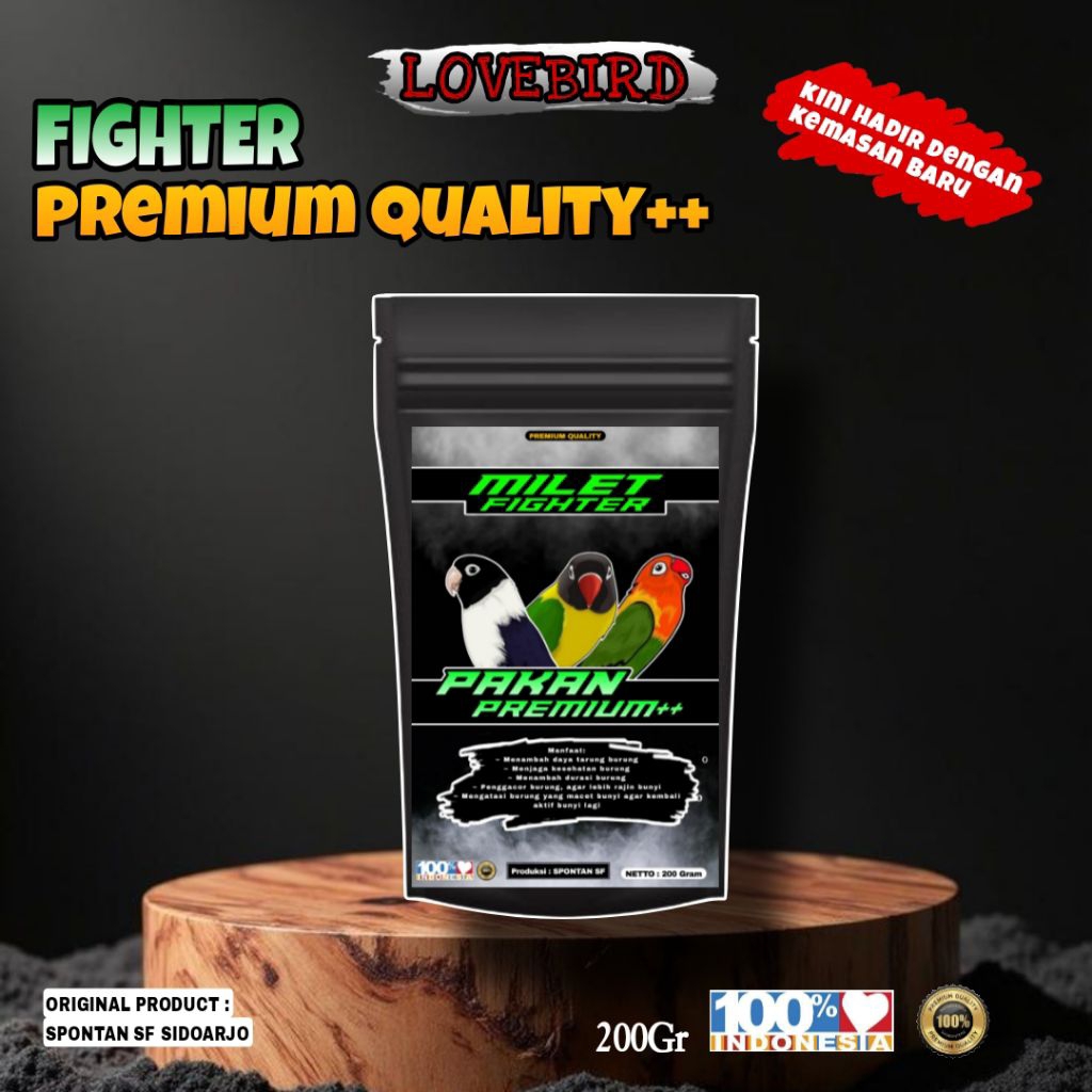 PAKAN LOVEBIRD FIGHTER SPONTAN MILET LOVEBIRD MAKANAN LOVEBIRD FIGHTER PAKAN DURASI MILET DURASI MIL