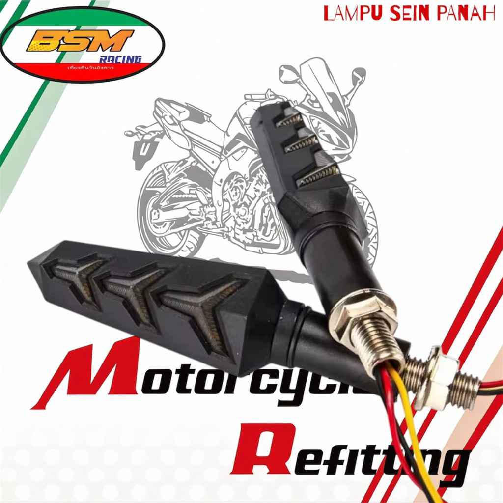 Sen panah motor Sen Running Panah Lampu Sein Lexus Sen Runing Lamborghini Universal