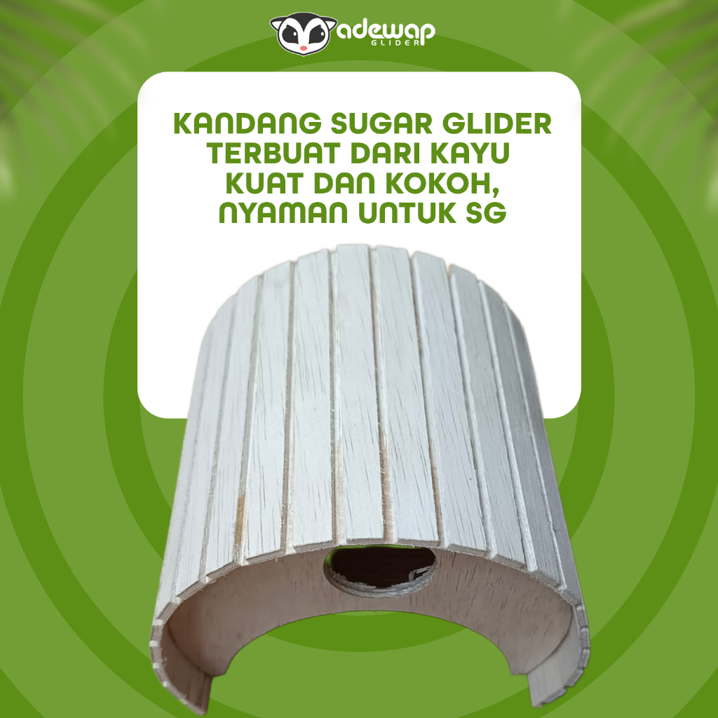 ADEWAP GLIDER Mini House Rumah Sugar Glider  Bentuk Kubah Tempat Bersembunyi Bermain Sugar Glider Hamster
