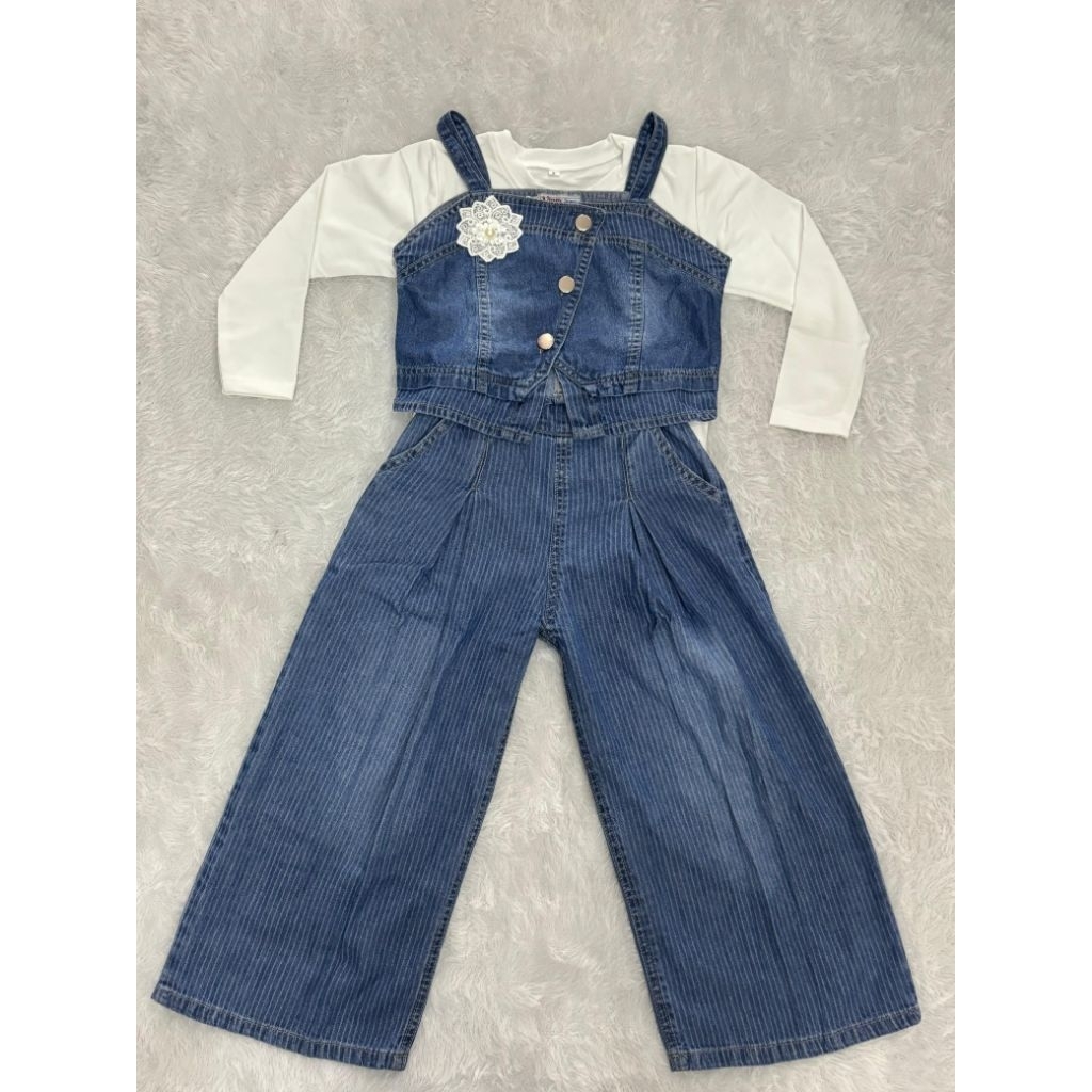 SETELAN CELANA JEANS KULOT