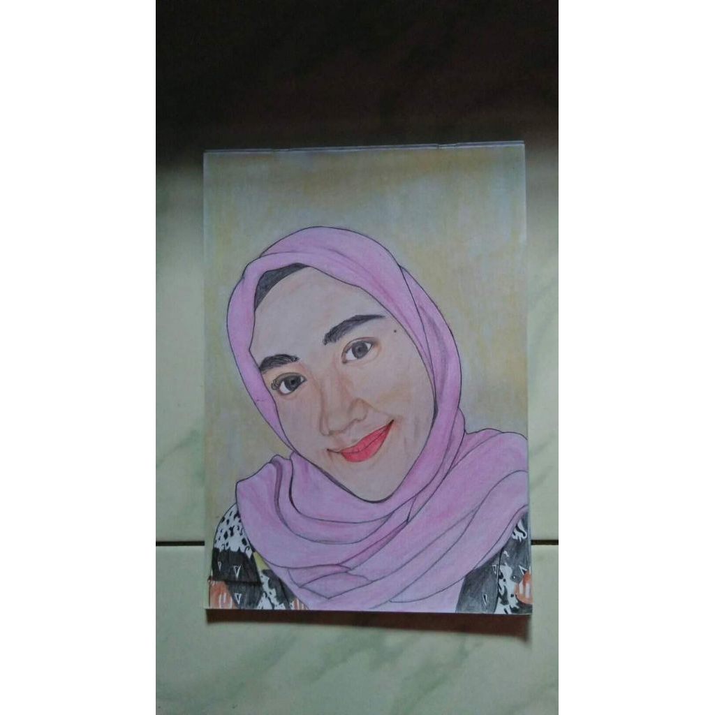 Kado sketsa wajah (handmade hasil lukis tangan)