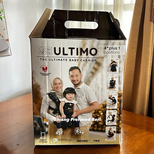 [PRELOVED] GENDONGAN BAYI CUDDLE ME ULTIMO CARRIER GENDONGAN DEPAN DAN HIPSEAT SSC PRAKTIS AMAN NEWB