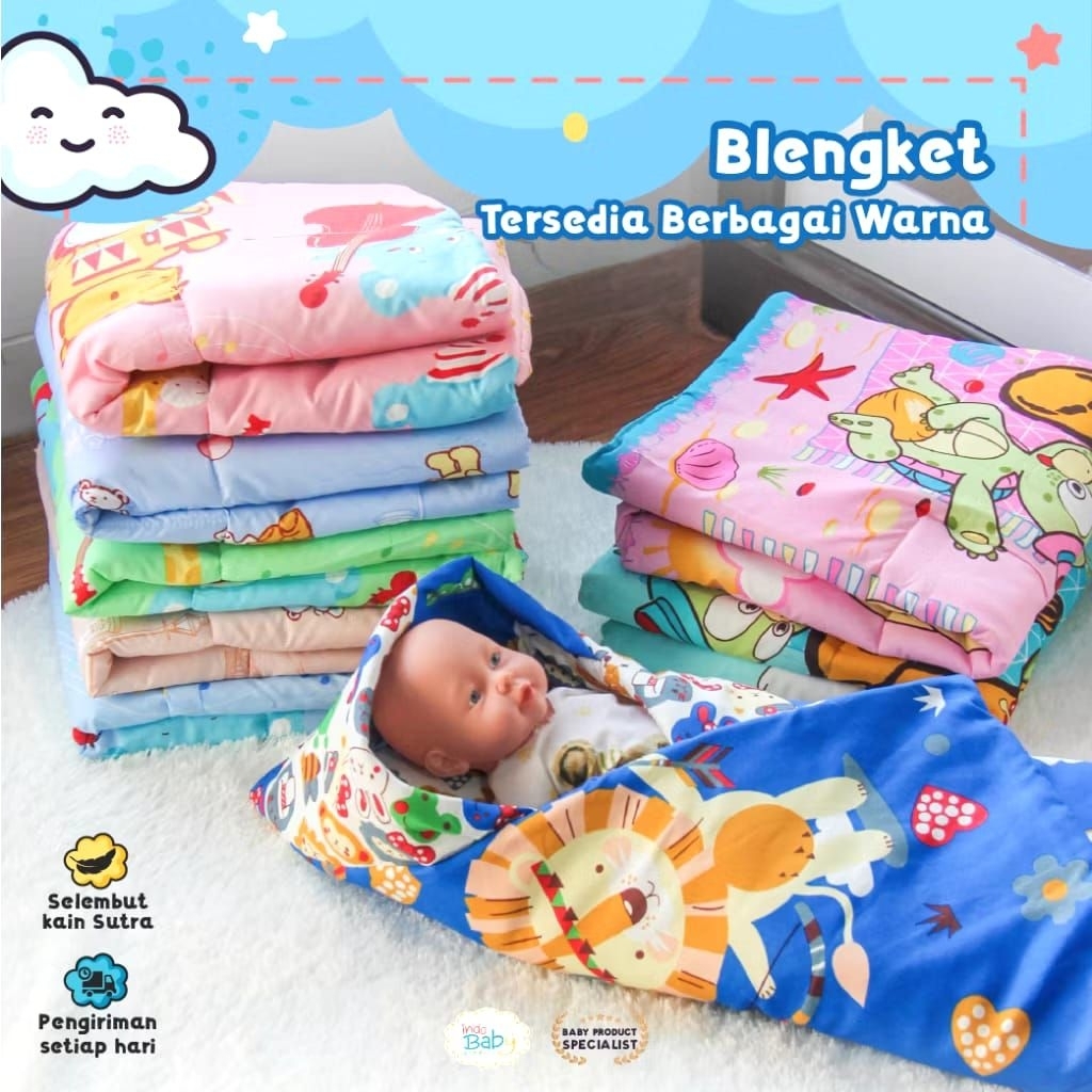 SELIMUT bayi topi Chekido _selimut bayi topi tebal