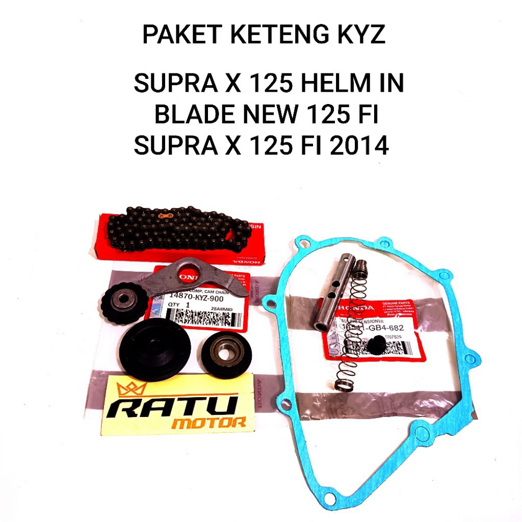PAKET KETENG KYZ + PAKING SUPRA X 125 HELM IN BLADE NEW 125 FI SUPRA X 125 FI 2014
