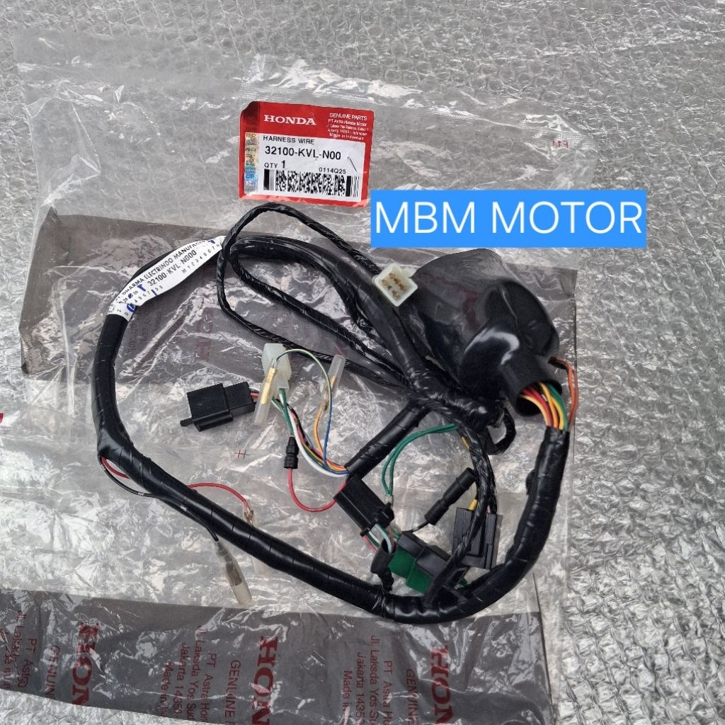 WIRE HARNESS HONDA SUPRA X125 X 125 BATMAN BETMEN KABEL BODY BODI ORI AHM 32100-KVL-N00