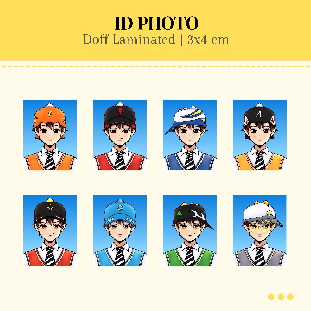 [BOBOIBOY FANMERCH] ID Photo Boboiboy Elemental School by A_synih