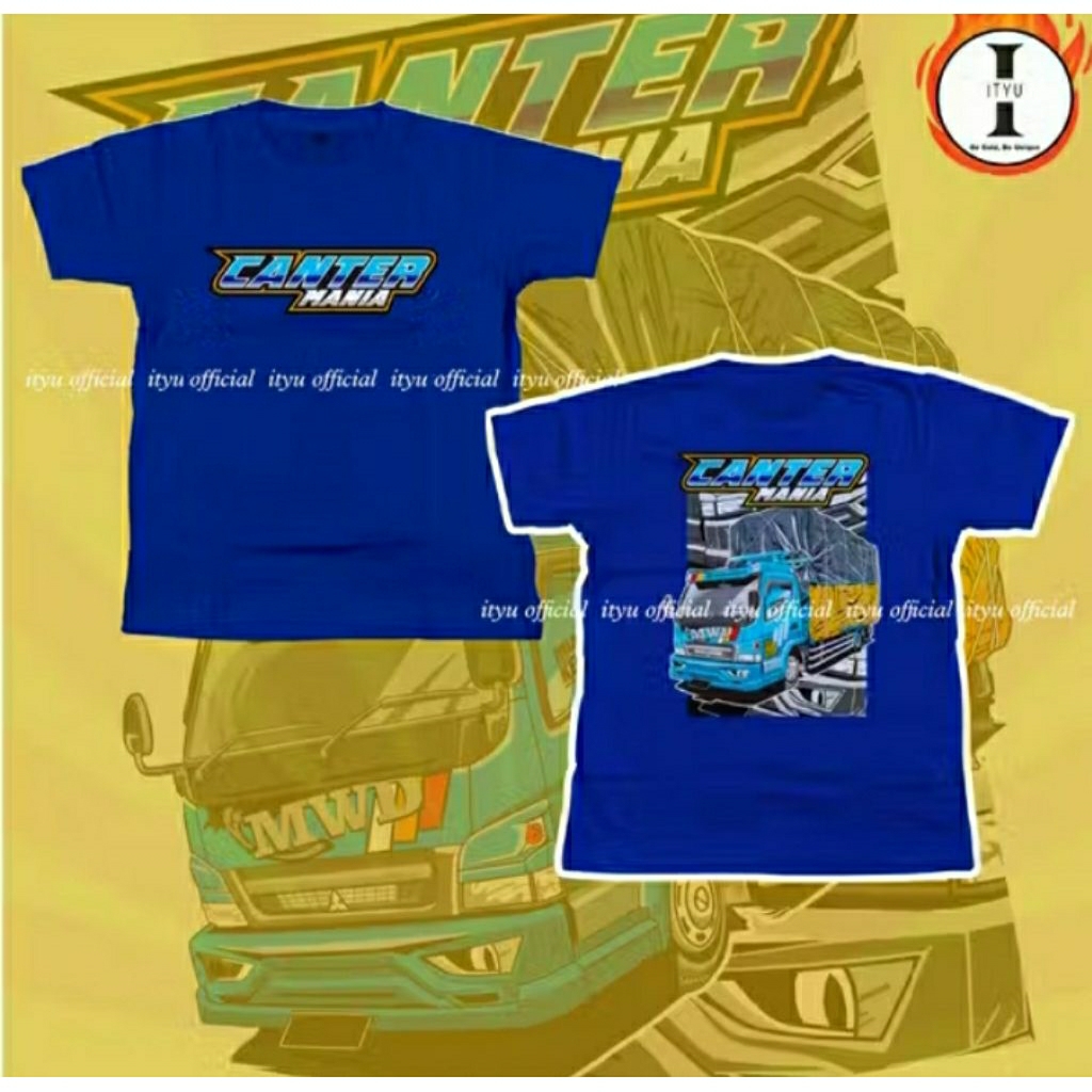 KAOS ANAK TRUK OLENG CANTER MANIA BIRU