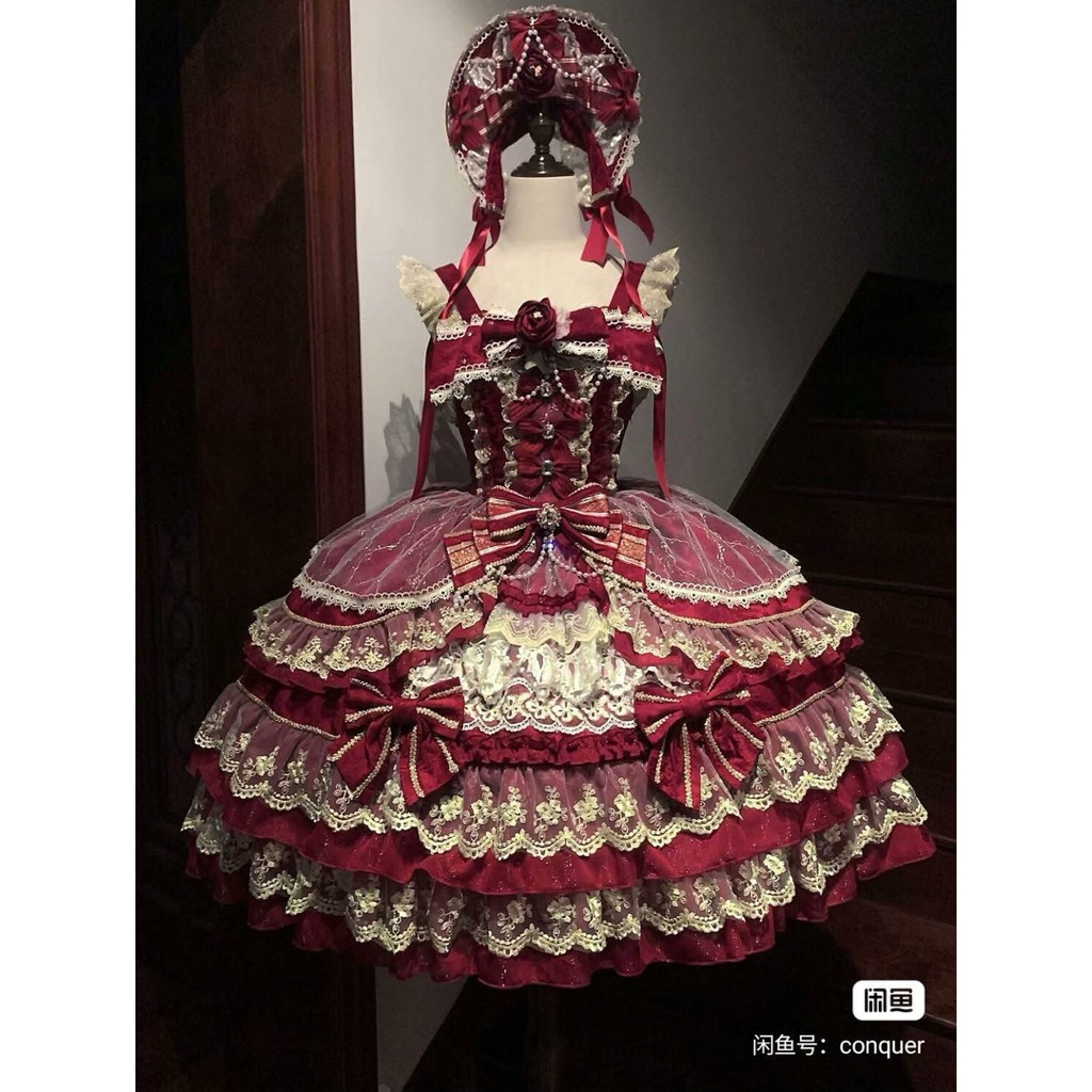 Royal Rose Princess Dress Lolita Fairy Dress Royal Christmas Dress