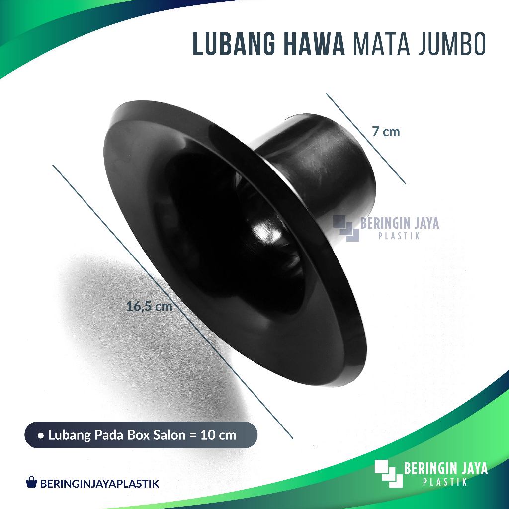 Lubang Angin Box Speaker Mata Jumbo Oval/ Lobang Hawa Salon Speaker Plastik Jumbo Diameter 10 cm