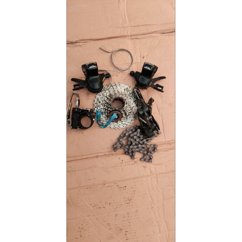 grupset deore m610 japan 3x10 speed