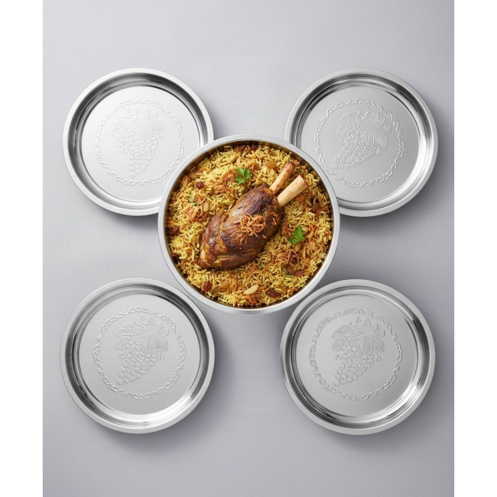 Nampan Bulat Stainles anggur