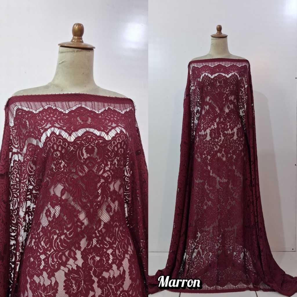 Kain Brokat Semi Francis Cordneli Timbul Katun Motif Fatmawati, KAIN MEWAH