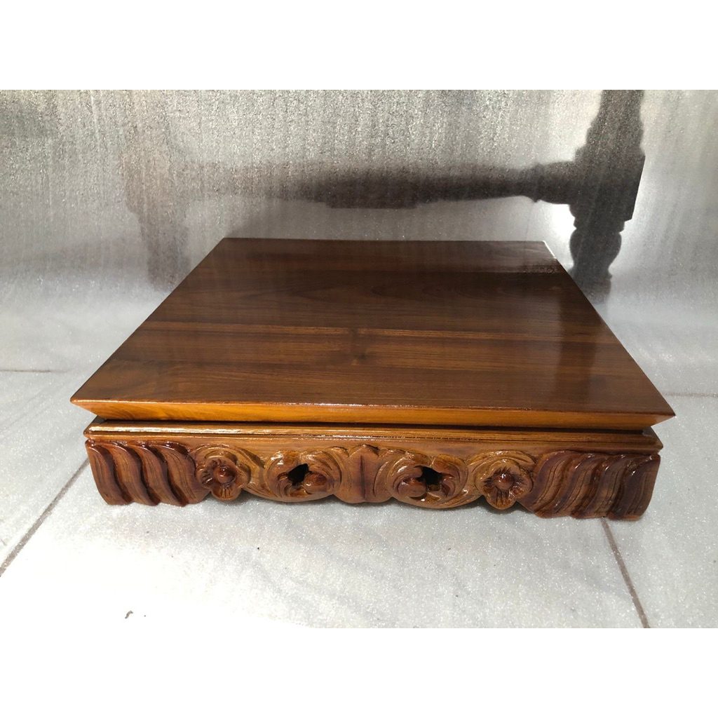 meja bonsai ukir / meja bonsai polos / tatakan pot bonsai / tatakan dupa / tatakan serbaguna