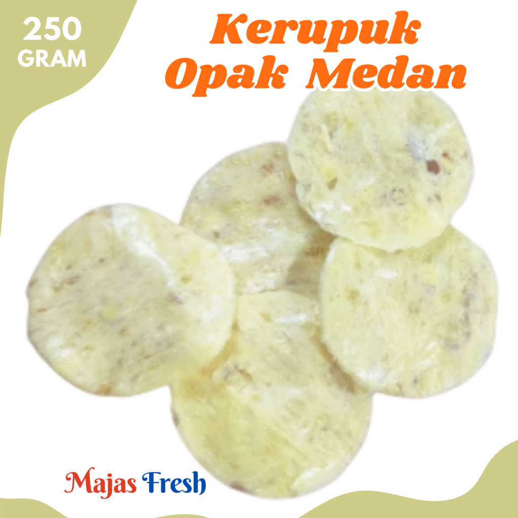 KERUPUK OPAK MEDAN Mentah - Opak Singkong Medan Mentah Original | 250gr [ Harga Per BKS ]