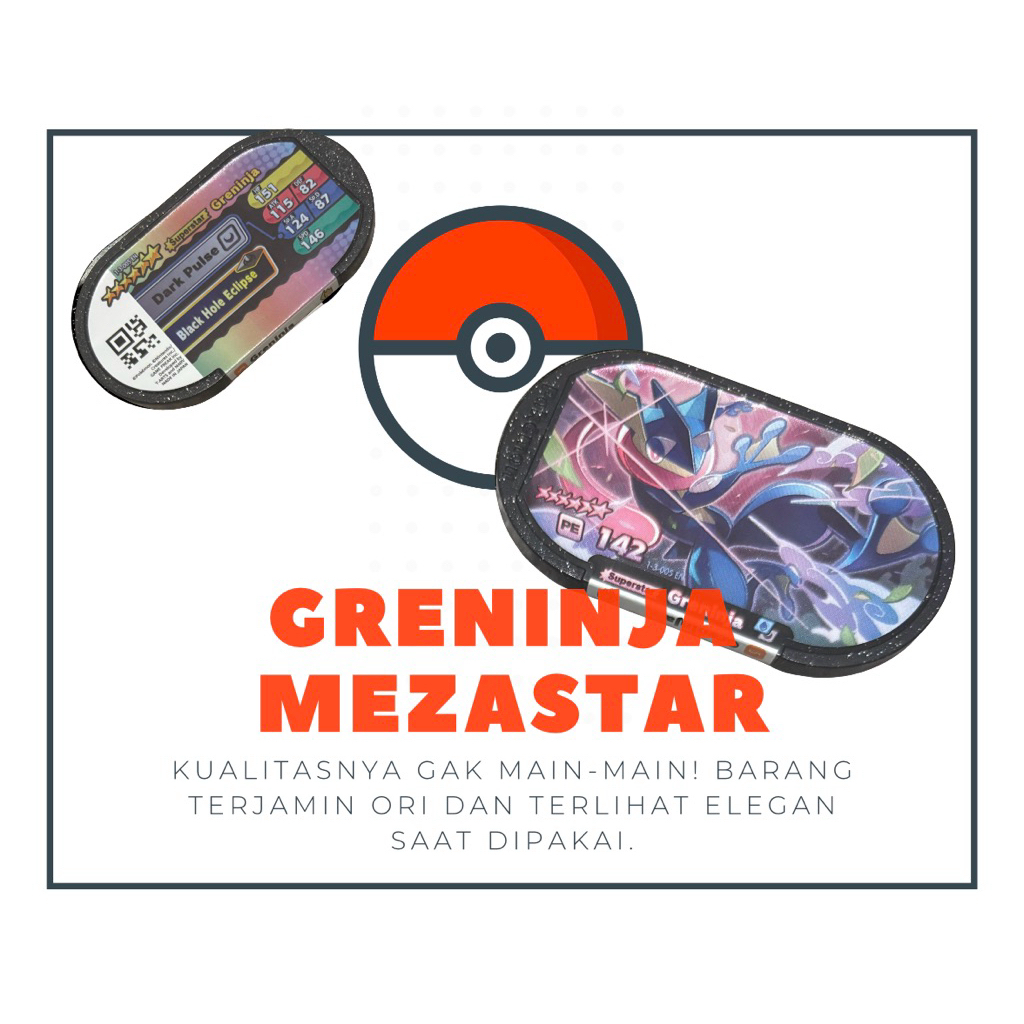 POKEMON MEZASTAR - GRENINJA ORI 100%