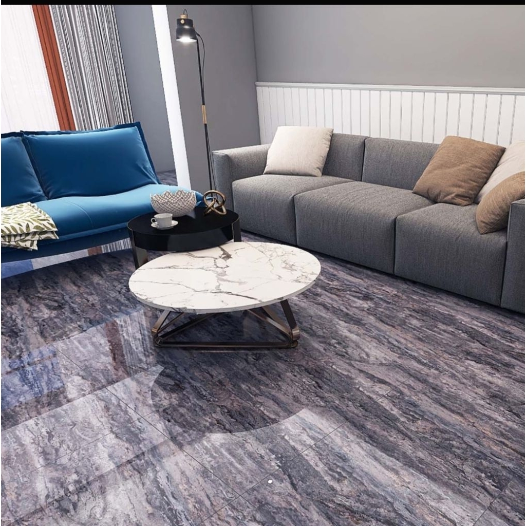 Granite Lantai 60x60 Anabell Dark Grey | Arna | Marble Dark