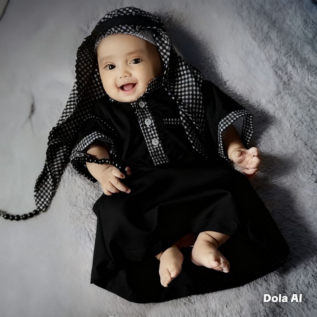 KOKO BAYI AQIQAH NEWBORN JUBAH SULTAN BAYI 0-2 TAHUN FULL SET