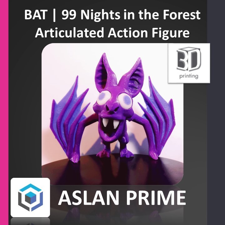 THE BAT 99 NIGHTS IN THE FOREST ARTICULATED ACTION FIGURE 3D Print Roblox Mainan Anak Toy Toys Hobi 