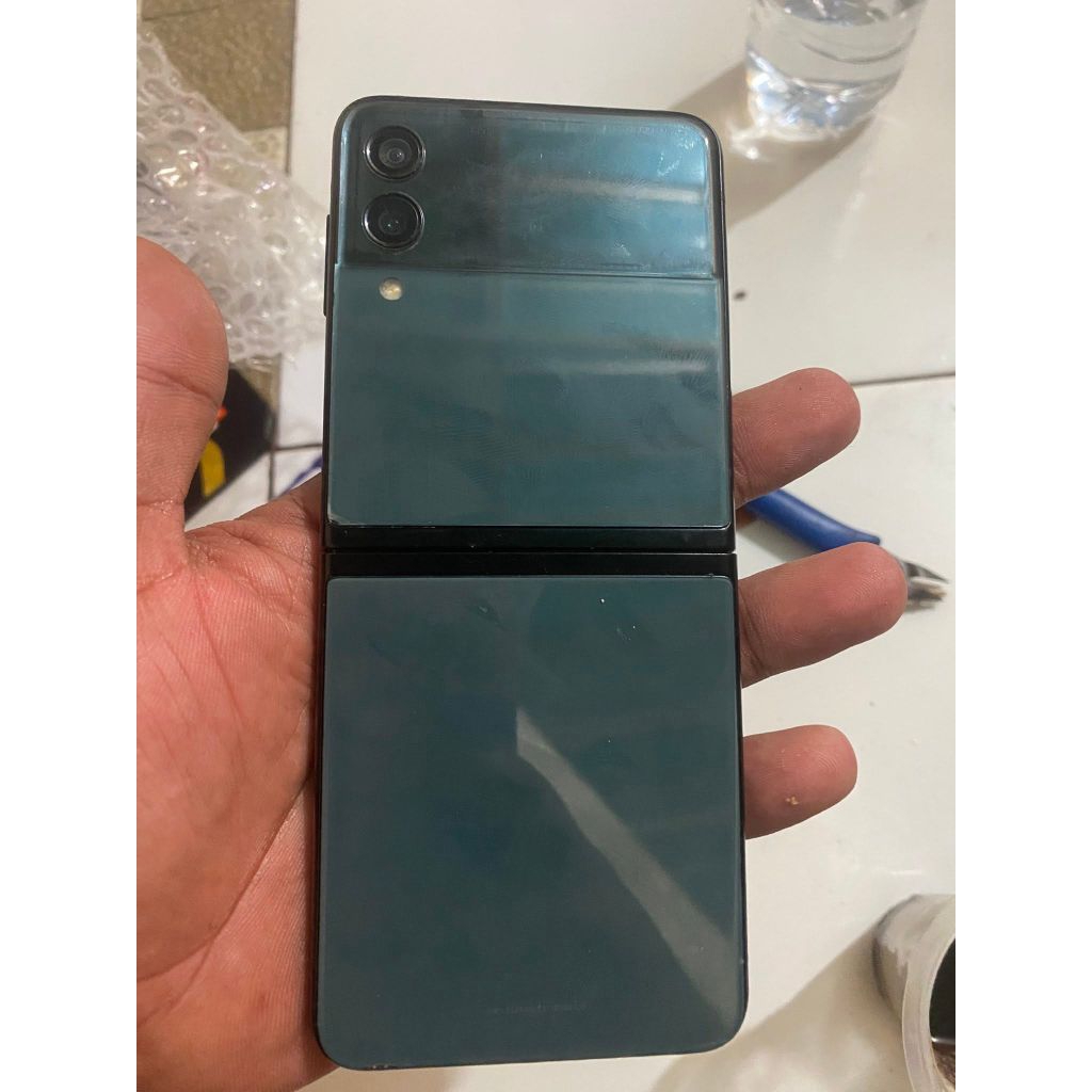 SAMSUNG Z FLIP 3 8/256 BAHAN MESIN NORMAL MINUS LCD COVER OS