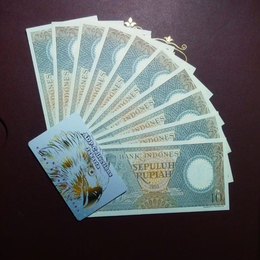 Uang kuno 10 rupiah pekerja 1963